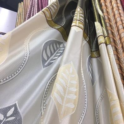 Curtain Middle East area bestselling gold silk blend shade cloth Curtain bo lang home textile factory direct sales
