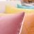 Plain velvet cushion sofa pillowcase office backrest cushion square cover with core pillow