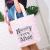 ins hot casual organic cotton tote bag student print design fashion bag