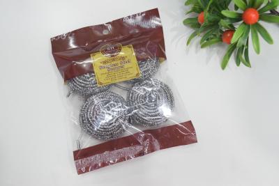 Exquisite OPP bag packaging steel wire cleaning ball plus kitchen cleaning wipe baijie cloth set in a variety of colors