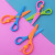 Creative children 's checking scissors students save effort and elasticity without hurting the hands round head safety scissors plastic edge of the children