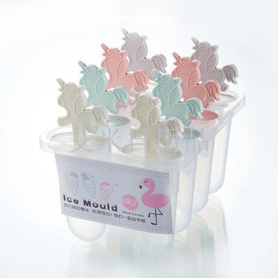 Jil-6187 unicorn 8 sets of homemade ice cream molds, Popsicle molds, ice cream ice cream Popsicle molds
