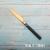 Summer hot black golden handle color 18-8 mirror light hotel restaurant cutlery gift set beef knife coffee spoon fork