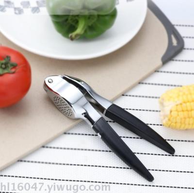 Zinc Alloy Thickened Garlic Press Multi-Function Manual Tamping Squeezer