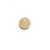 Gold hanging plate metal lettering single hole round plate pendant round plate accessories 12mm specifications