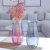 Nordic Creative Gradient Colored Glass Vase Home Living Room Water Dried Flower Flower Arrangement Ornaments