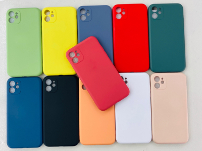 Liquid silicone cell phone case with fine hole