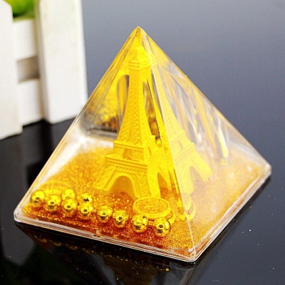 Pyramid Tower Oil Pen Holder Creative Acrylic Decoration Student Gift Factory Direct Sales