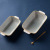 Color round double ear plate rectangular double ear plate simple Japanese double ear plate household ceramic tableware