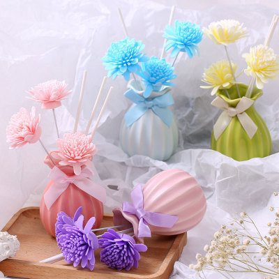 Ceramic Vase without Fire Reed Diffuser Toilet Air Freshener Car Perfume Crafts Decoration Aromatherapy Bottles