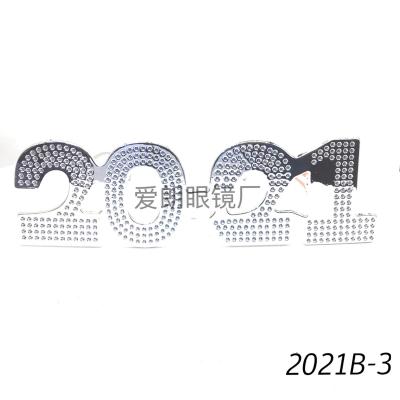 Digital New Year's eve 2021 New Year's eve prop glasses party weird creative modeling PROM glasses