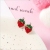 Red Cherry Studs 925 Silver Girl Heart Ins Earrings Apple Flower Temperament Web Celebrity Short Earrings