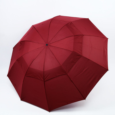 Umbrella Umbrella folding Umbrella manufacturer double-layer high-grade extra Large windproof pure hand sewing