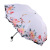 New Fashion Lightweight Portable flower with Deer Flower Edge Vinyl umbrella Windproof Sunshade Triple fold umbrella