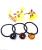 South Korean version of hot style booth hair hoop with diamond simple personality square Bead hair ring cord rubber band leather hair cord