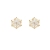 S925 Silver Needle Snowflake Zircon Female Korean Web Celebrity temperament Simple Temperament with sweet personality Snowflake zircon Earrings