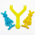 Children's Toy Rabbit Slingshot Sticky Expandable Material Launch Toy