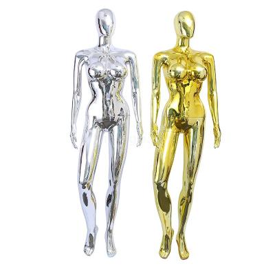 Electroplating Big Chest Female Model Three-Color Optional Women's Model Display Stand Factory Direct Sales Window Display Clothes Hanger