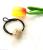 Korean hot style hair Hoop candy color girl Simple Personality round ball with drilling rubber band hair ring hair rope female hair tie rope