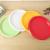 Colorful Color Matching Disposable round Plastic Plate Fruit Plate Fast Food Restaurant Barbecue Stall Outdoor BBQ Plate