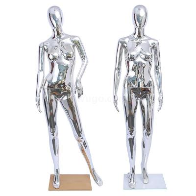 Electroplating Female Model Special Multi-Posture Optional Fashion Women's Clothing Store Model Display Stand Customizable Model Factory Direct Sales