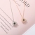 2020 Korean New Web celebrity Snow Christmas necklace Pure female Collarbone chain Small Market Light luxury spot supply Factory direct selling