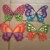 Shiny butterfly flash stick new ground push butterfly square style stallsell like hot cakes