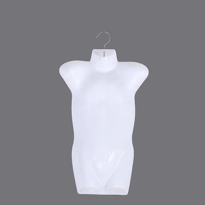 Men's Chest Film Half-Body Model Props Small White Clothes Piece Men's Chest Film Hanging Board Plastic T-shirt Men's Hanger Model