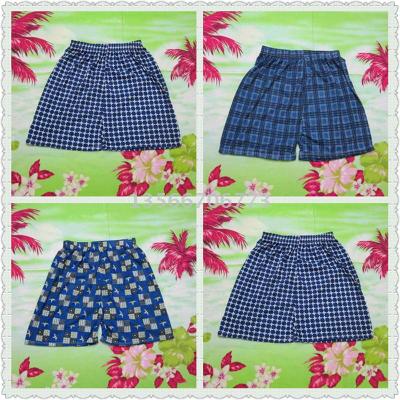 Processing of beach pants cotton flat - horned pattern shorts plus fat to increase swimming shorts