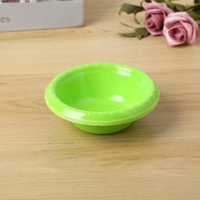 Disposable Green Environmentally Friendly Thickened Dining Bowl Plate Paper Bowl Dining Bowl Soup Bowl Hot Pot Bowl with Various Functions