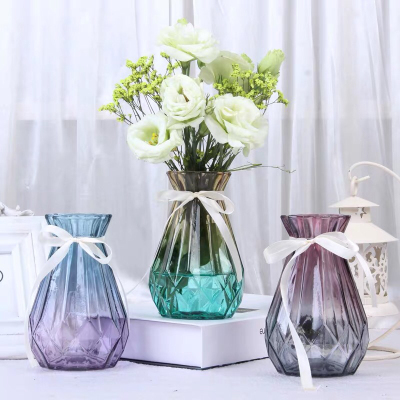 Glass Vase Nordic Living Room Flower Arrangement Dried Flower Ornaments Modern Minimalist Size Flowerpot Decoration Flowerpot