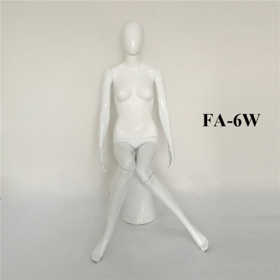 Factory Direct Sales Paint Bright Model White Female Model Women's Clothing Display Props Fashion Display Paint Fashion Seat Die