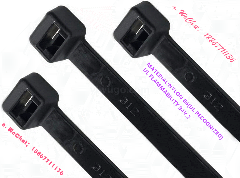 China - made weather-resistant and uv-resistant black nylon cable piping and wires with 15 - inch black strap