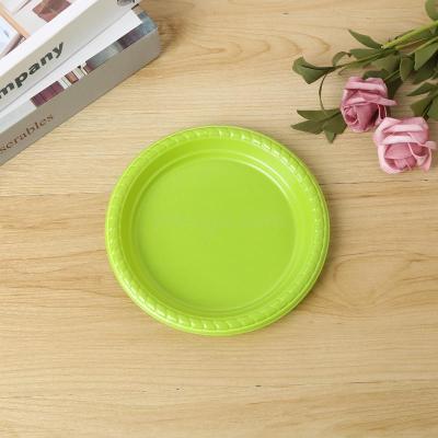 Disposable Service Plate round Cake Tray round Fruit Plate Plastic Buffet Dish Barbecue Dish Ingredients Plate