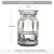 European-Style Creative Transparent Glass Vase Household Hydroponic Lily Vase Living Room Desktop Decorative Flower Arrangement Decoration