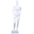 Factory Direct Sales Bright White Spray Paint Big Chest Female Model European and American Large Size Paint Model Clothing Display Props Clothing Store