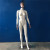 Factory Direct Sales Surface Paint Bright White Plastic Gold Head Gold Hand Female Model Clothing Window Display