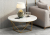 Nordic light luxury tea table simple sitting room household iron art tea table web celebrity small round table