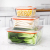 Tempered Glass Square Crisper Microwave Preservation Oven Special Use Bowl Bento Box Sealed Lid Lunch Box