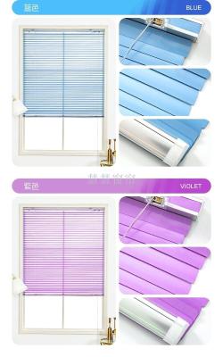 Customized High-End Insert Aluminum Venetian Blind Waterproof Oil-Proof Anti-Fouling Office Bathroom Kitchen Living Room Workshop Finished Product