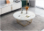 Nordic light luxury tea table simple sitting room household iron art tea table web celebrity small round table