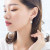 Simple Pearl Earrings for Women 925 Real Tremella, a Kind of Semi-Transparent White Fungus Nail Women Silver Ear Clip Earrings Eardrops New Fashion All-Matching