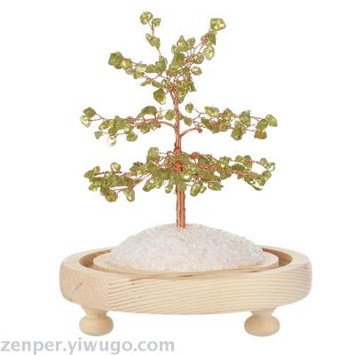 Support Custom Made Gemstone Semi Precious Stone Trees For Home Decorations