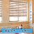 Embroidered Soft Gauze Curtain Double-Layer Roller Shade Louver Curtain Customized Finished Product Lifting Shading Sunshade Optional Punch-Free Electric