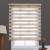 Embroidered Soft Gauze Curtain Double-Layer Roller Shade Louver Curtain Customized Finished Product Lifting Shading Sunshade Optional Punch-Free Electric