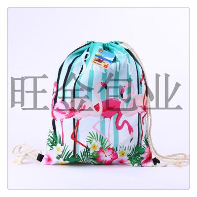 Factory Direct Sales Drawstring Bag Drawstring Bag Custom Multi-Color Outdoor Marathon Pulling Rope Backpack Buggy Bag