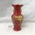 8-inch buddhist sacrificial vase red ceramic vase wedding decoration vase guanyin vase temple offering Buddha vase