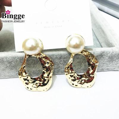 \"Vintage earrings 2020 new fashion earrings female net red style geometric temperament long eardrop thin face\"