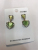 925 Silver Needle Opal heart Earring female Korean temperament High Sense French Web celebrity earring female