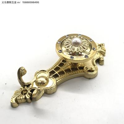 Spot goodsFactory Direct Sales New Chinese Pattern Iron Sheet Gold Clothes Hook Furniture Hardware Accessories